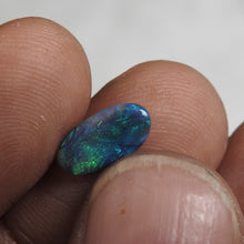 Load image into Gallery viewer, Made to Order Ring with Solid Lightning Ridge Black Opal Green Blue Colors